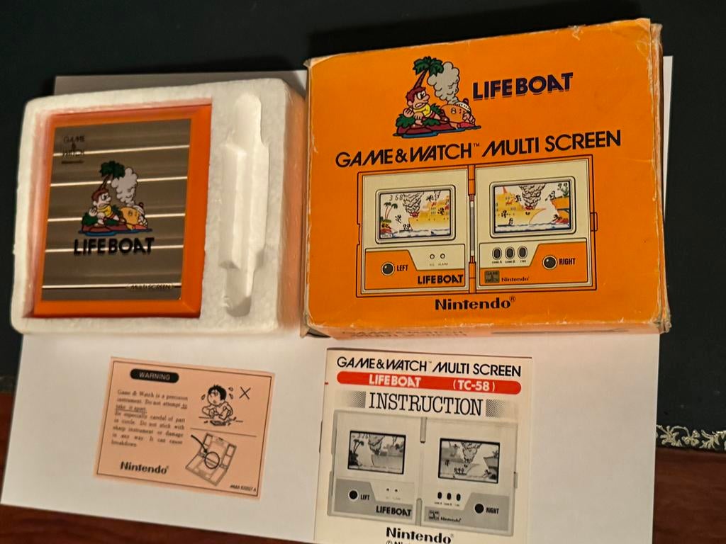 Nintendo Game & Watch Lifeboat (TC-58), Spelcomputers en Games, Spelcomputers | Nintendo Game Boy, Gebruikt, Overige modellen