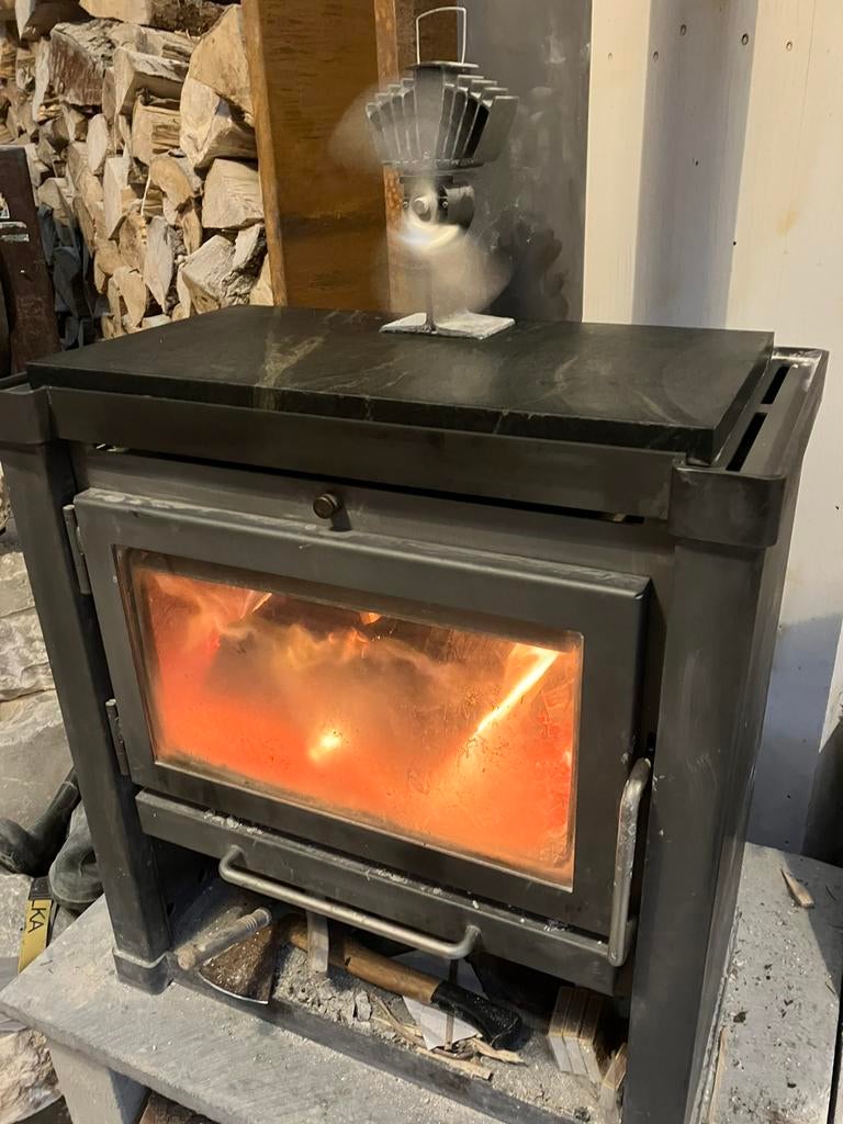 Kachel speksteen platen te koop.120x45x3 cm, Ophalen of Verzenden, Zo goed als nieuw, Hout, Houtkachel