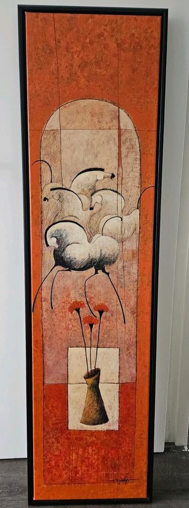 Modern Horses . Venezuelan Painting original artist, Ophalen of Verzenden