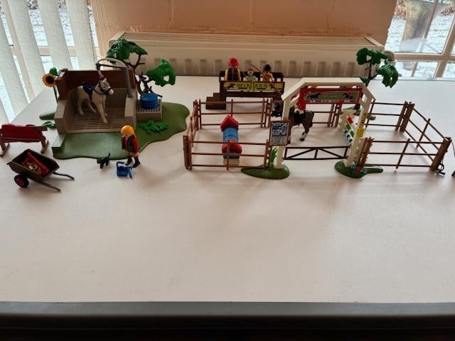 Playmobil paardendressuur met wasbox, Verzenden, Gebruikt, Complete set