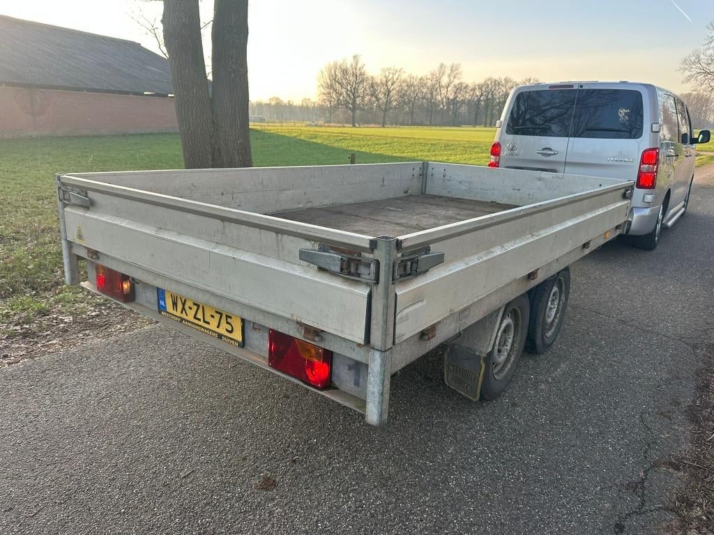 Plateau aanhanger tandemasser !!, Ophalen of Verzenden, Zo goed als nieuw