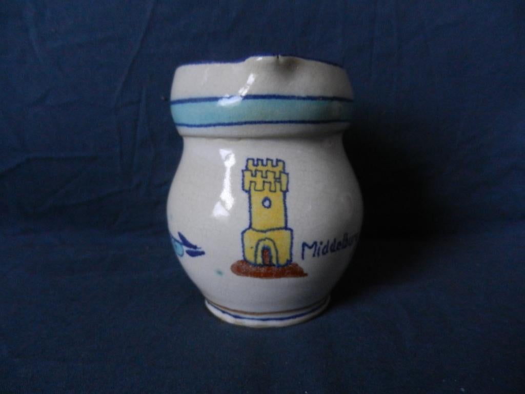 Kan / bierpul wapen en tekst MIddelburg Goedewaagen h. 11,5, Ophalen of Verzenden