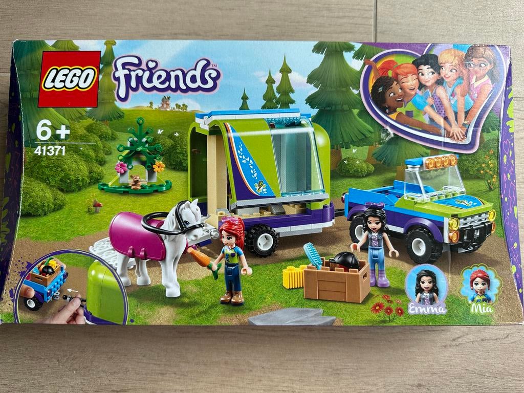 Lego Friends 41371 Emma's paardentrailer, Kinderen en Baby's, Speelgoed | Duplo en Lego, Ophalen of Verzenden, Zo goed als nieuw