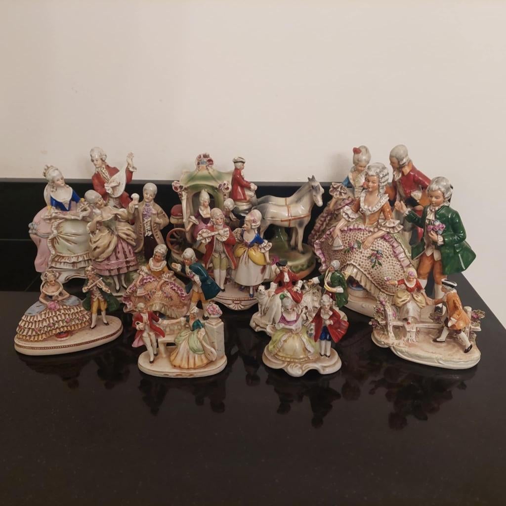 12 Grafenthal oude porseleinen barok beelden/jes, Antiek en Kunst, Verzenden