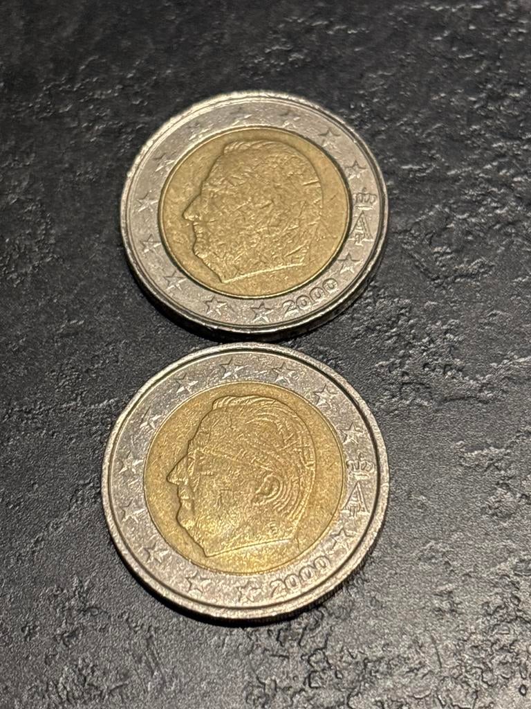 Belgische 2 Euro Munten 2000, Postzegels en Munten, Munten | Europa | Euromunten, Ophalen of Verzenden, België, Losse munt