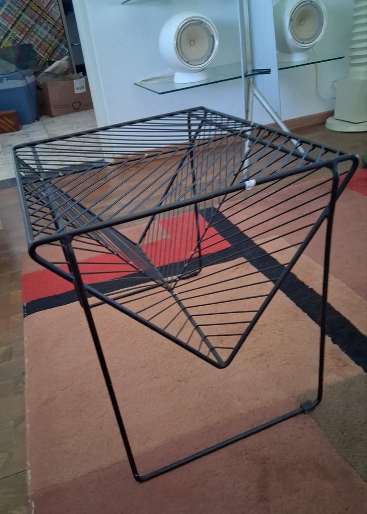 Vintage metalen pilastro design sidetable/lectuurhouder, Antiek en Kunst, Ophalen of Verzenden