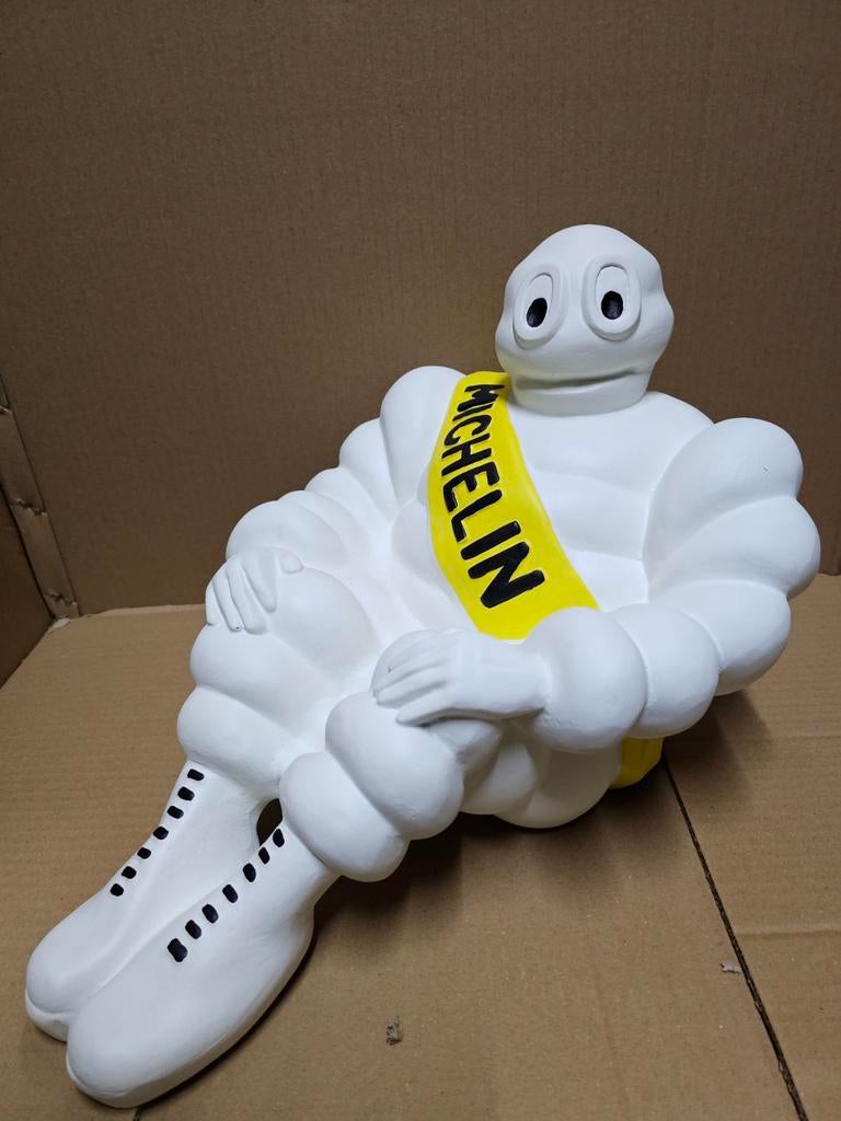 Michelin pop decoratie 38 cm hoog en 45 cm lang nieuw!, Ophalen of Verzenden, Nieuw, Reclamebord