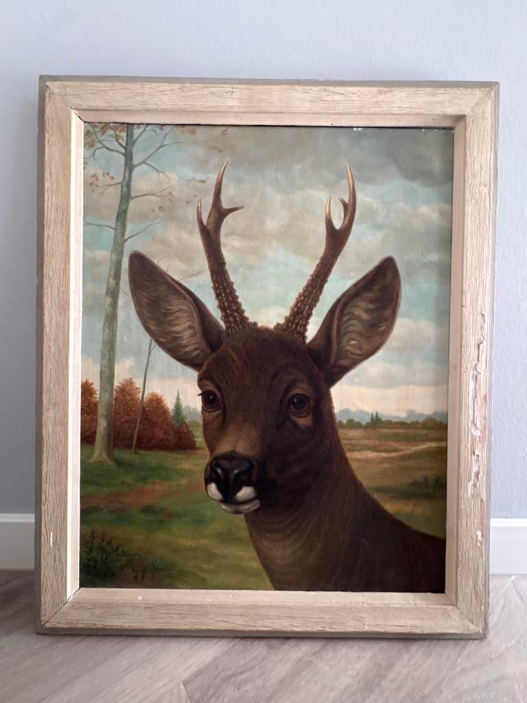 Schilderij van Adema Leeuwarden - Hert, Ophalen