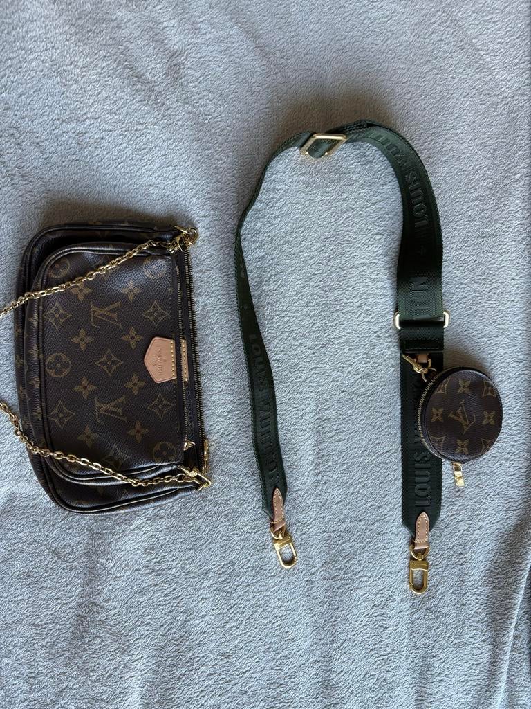 Louis Vuitton Multi Pochette - Origineel!, Ophalen of Verzenden, Zo goed als nieuw, Bruin, Schoudertasje