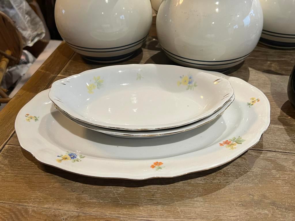 3 tal oude schalen uit servies, Antiek en Kunst, Ophalen