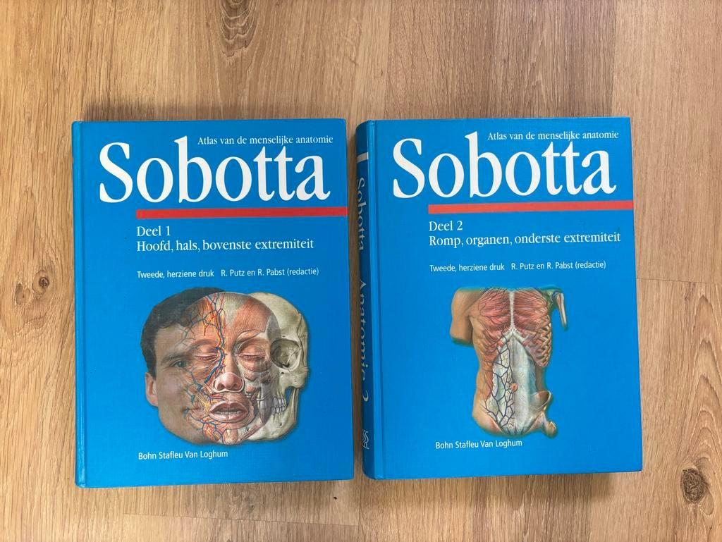 Sobotta Atlas van de menselijke anatomie - Deel 1 & 2, Boeken, Ophalen, Beta, Zo goed als nieuw, HBO