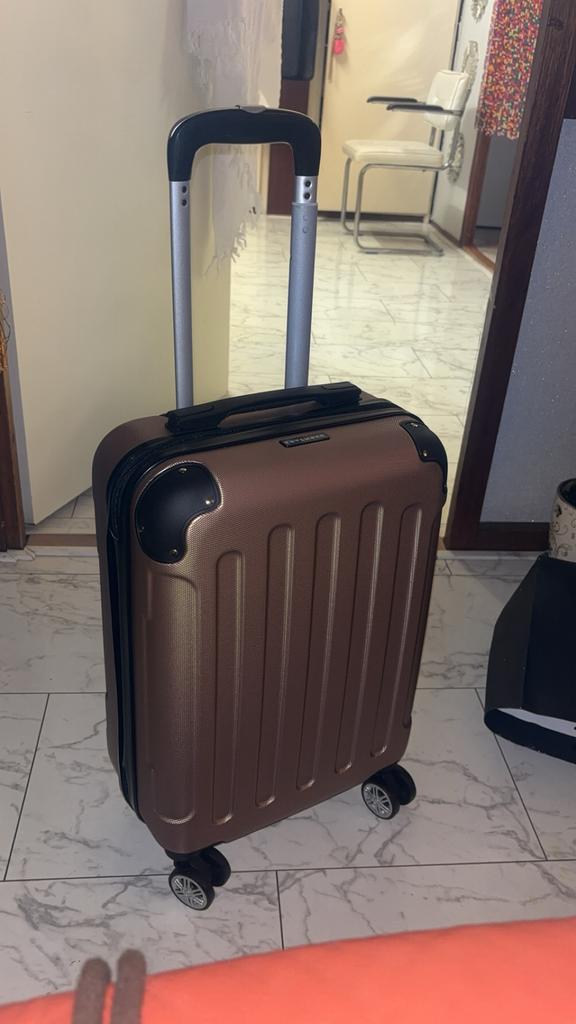 TRVLMORE Kleine rolkoffer, Sieraden, Tassen en Uiterlijk, Koffers, Wieltjes, 50 tot 60 cm, Hard kunststof, Nieuw