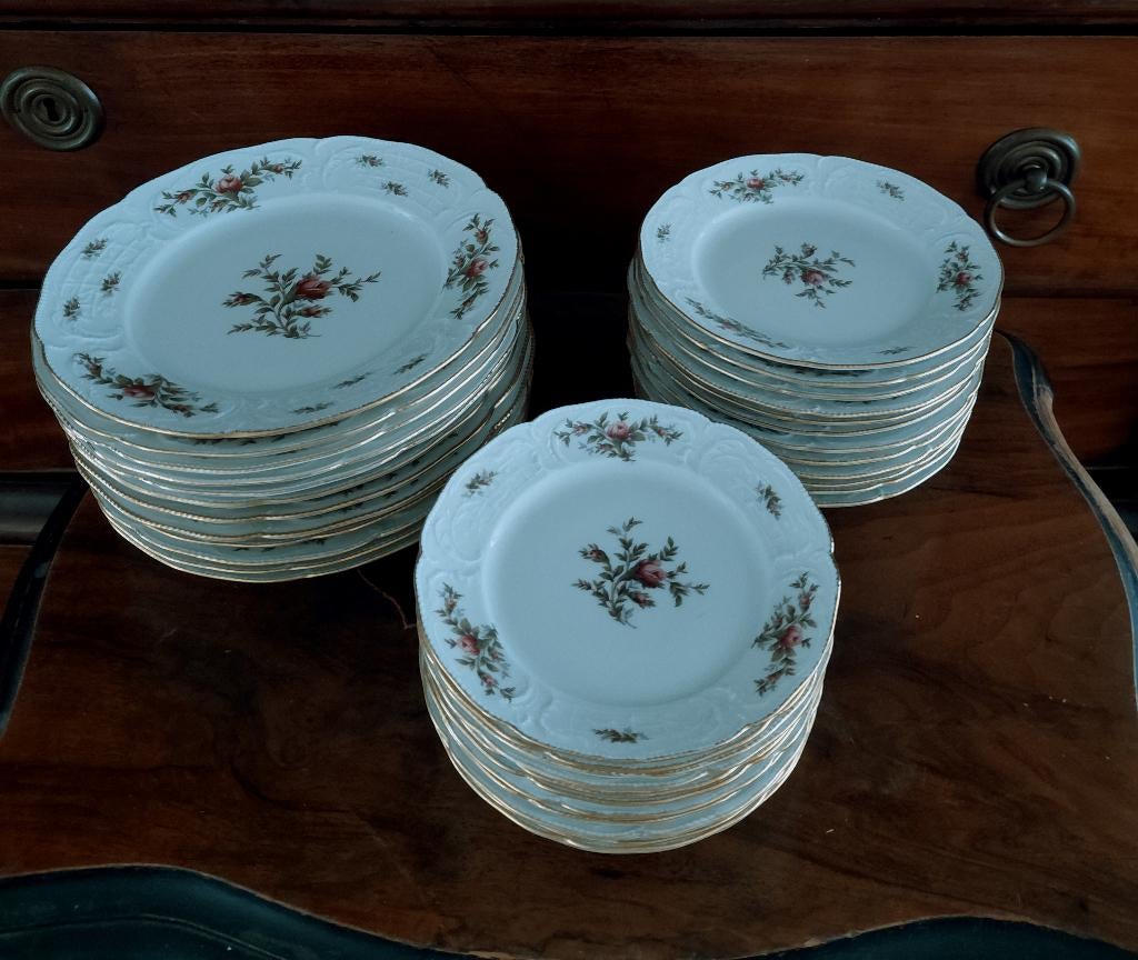 Rosenthal Sanssouci moosroos ramona borden 22/17.5/15.5, Ophalen of Verzenden