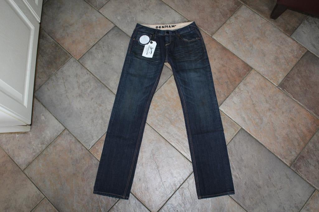 Denham boy baggy carrot vlotte jeans mt 26/32 KOOPJE, Denham, Blauw, ., Nieuw