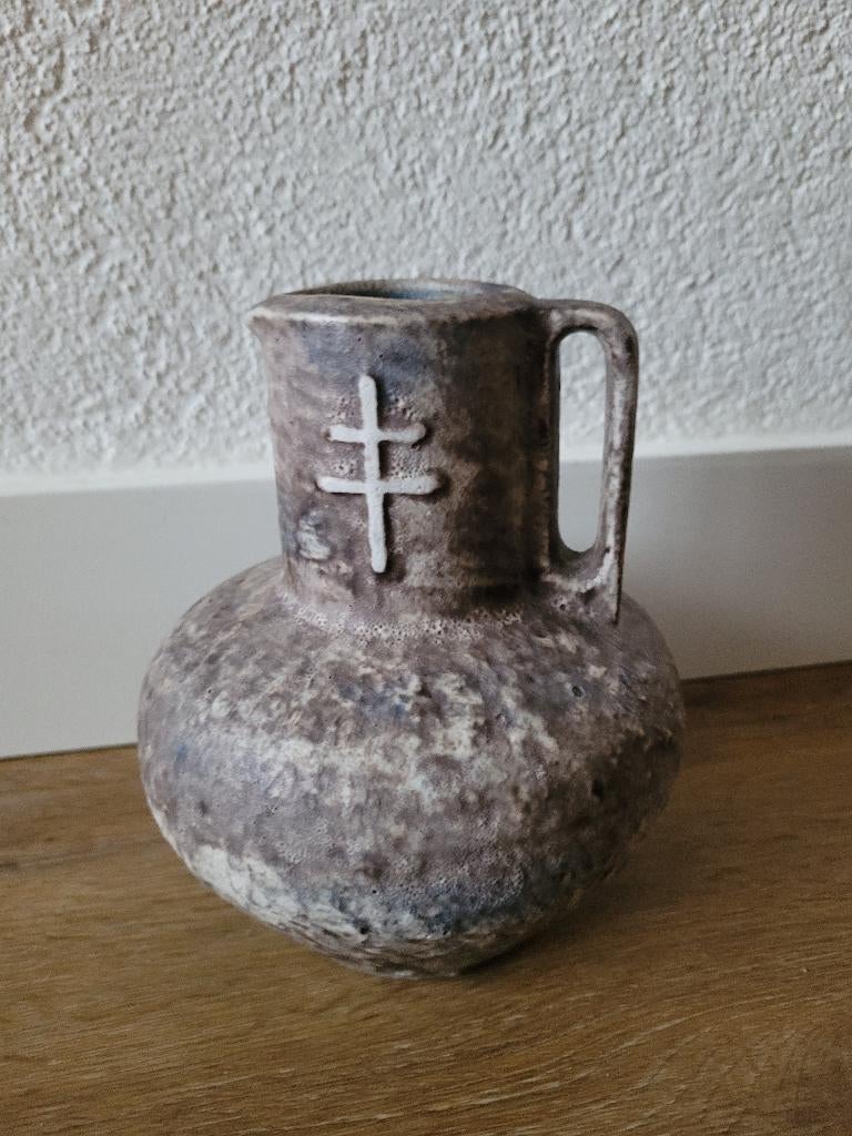 Keramiek jaren 60 kan Schlossberg Fat lava 16 cm., Ophalen of Verzenden