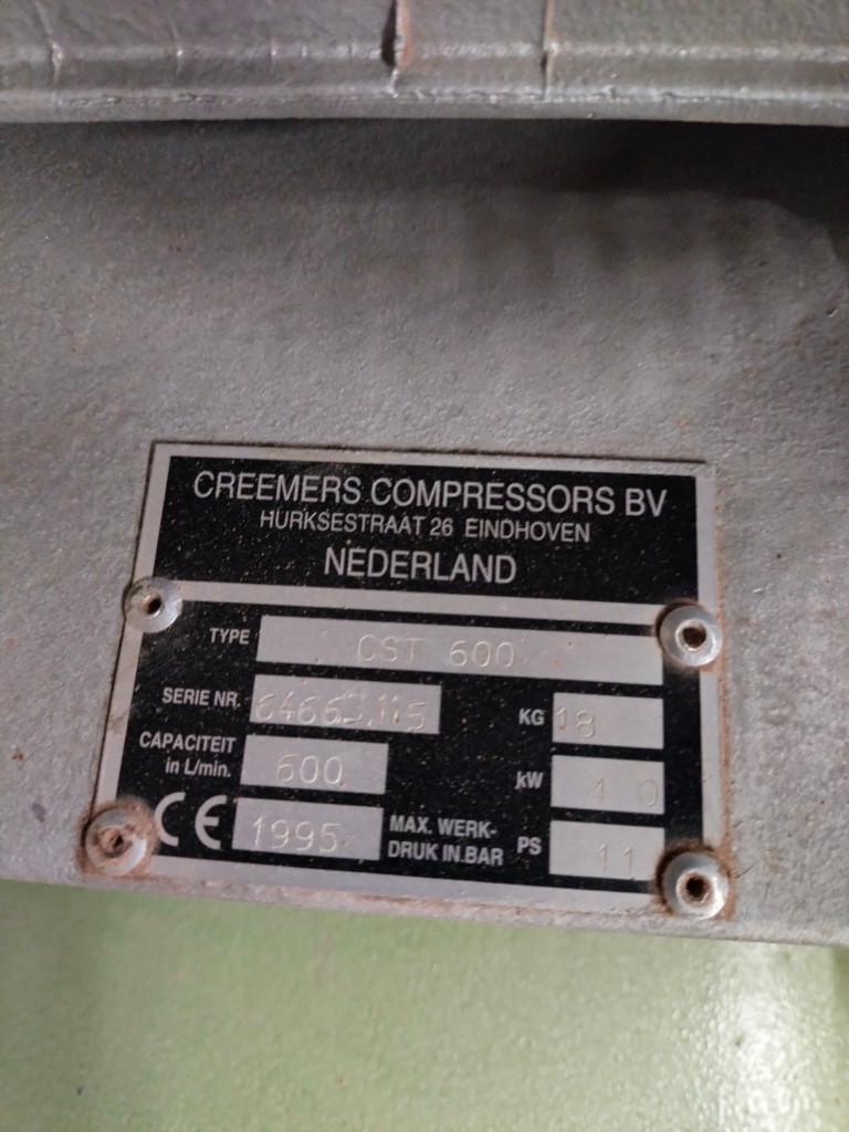 Krachtige Creemers CST 600 Compressor – 300L/400V, Doe-het-zelf en Verbouw, Compressors, Ophalen, Gebruikt, 200 tot 400 liter/min