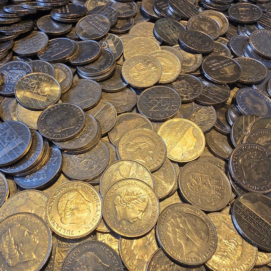Nederland - Nikkelen & bronzen munten per 1 kilo / kg, Postzegels en Munten, Munten | Nederland, Setje, 1 gulden, Koningin Juliana