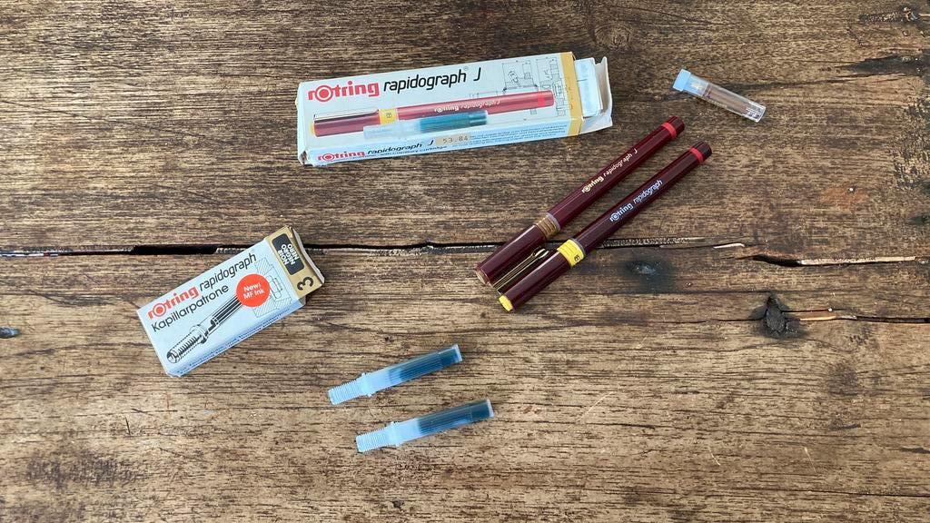 Technische tekenpennen Rotring Radiographic, Ophalen of Verzenden, Zo goed als nieuw, Overige typen