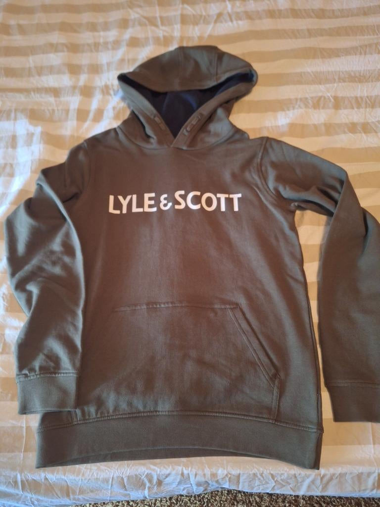 Lyle & scott sweater zgan donkergroen maat 14/15 jaar, Kinderen en Baby's, Ophalen of Verzenden, Zo goed als nieuw, Jongen, Trui of Vest