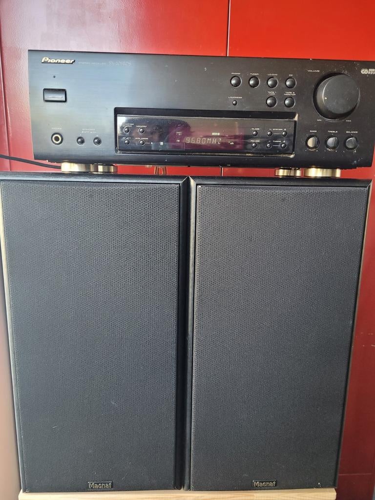 Pioneer receiver met set Magnat vector 3 speakers., Ophalen, Speakers, Pioneer