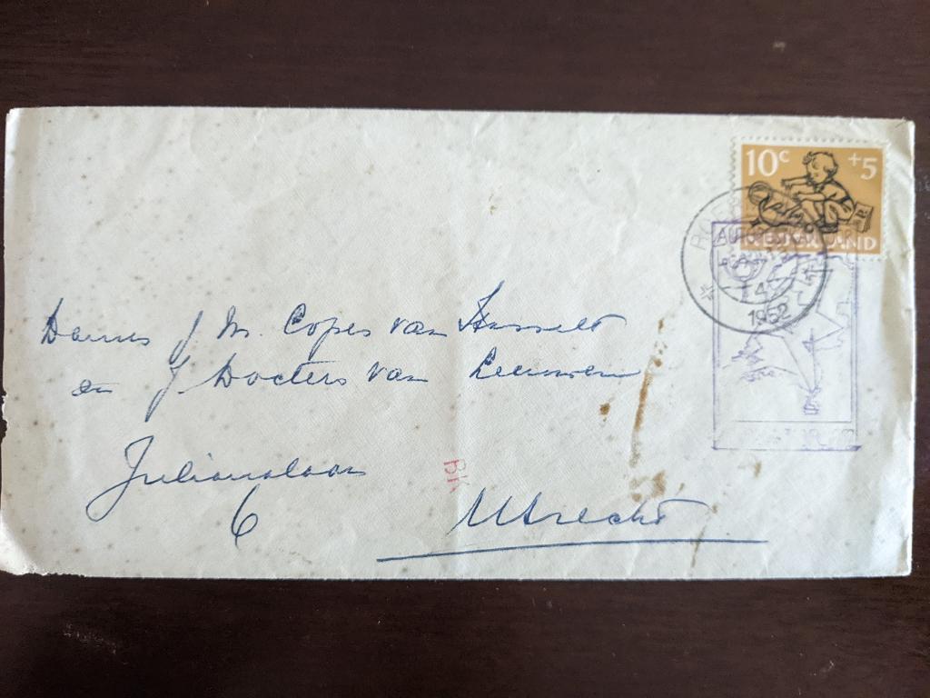 NL 1952; Env. met NVPHNR 599 stempel AUTOPOSTKANTOOR LEES, Postzegels en Munten, Verzenden, Envelop