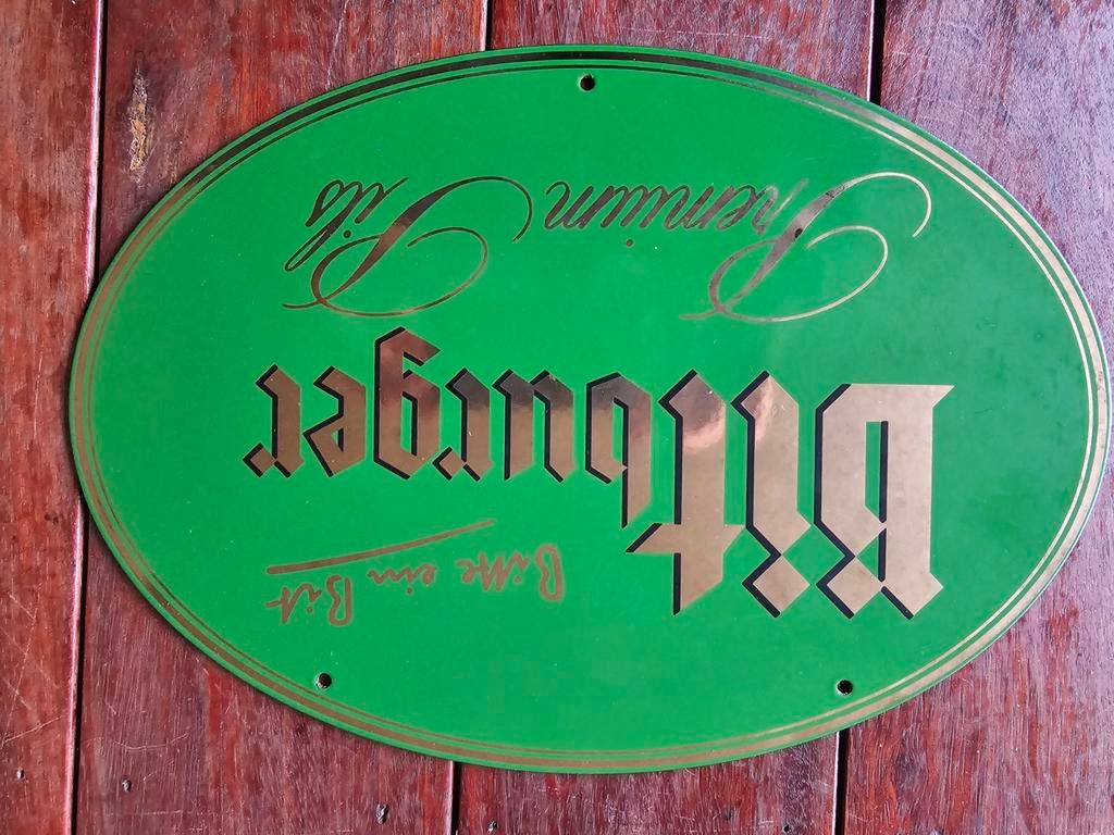 Bord bitburger pils bier, Ophalen of Verzenden, Reclamebord