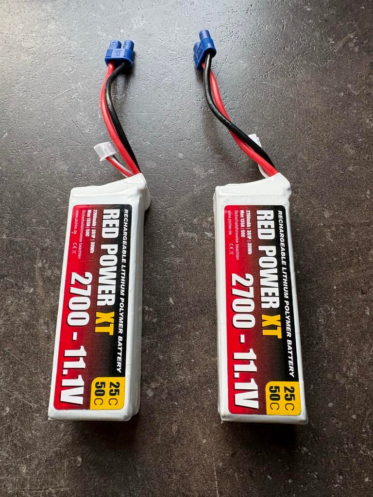 Red power 3s lipo’s met ec3 stekker, Ophalen of Verzenden, Zo goed als nieuw