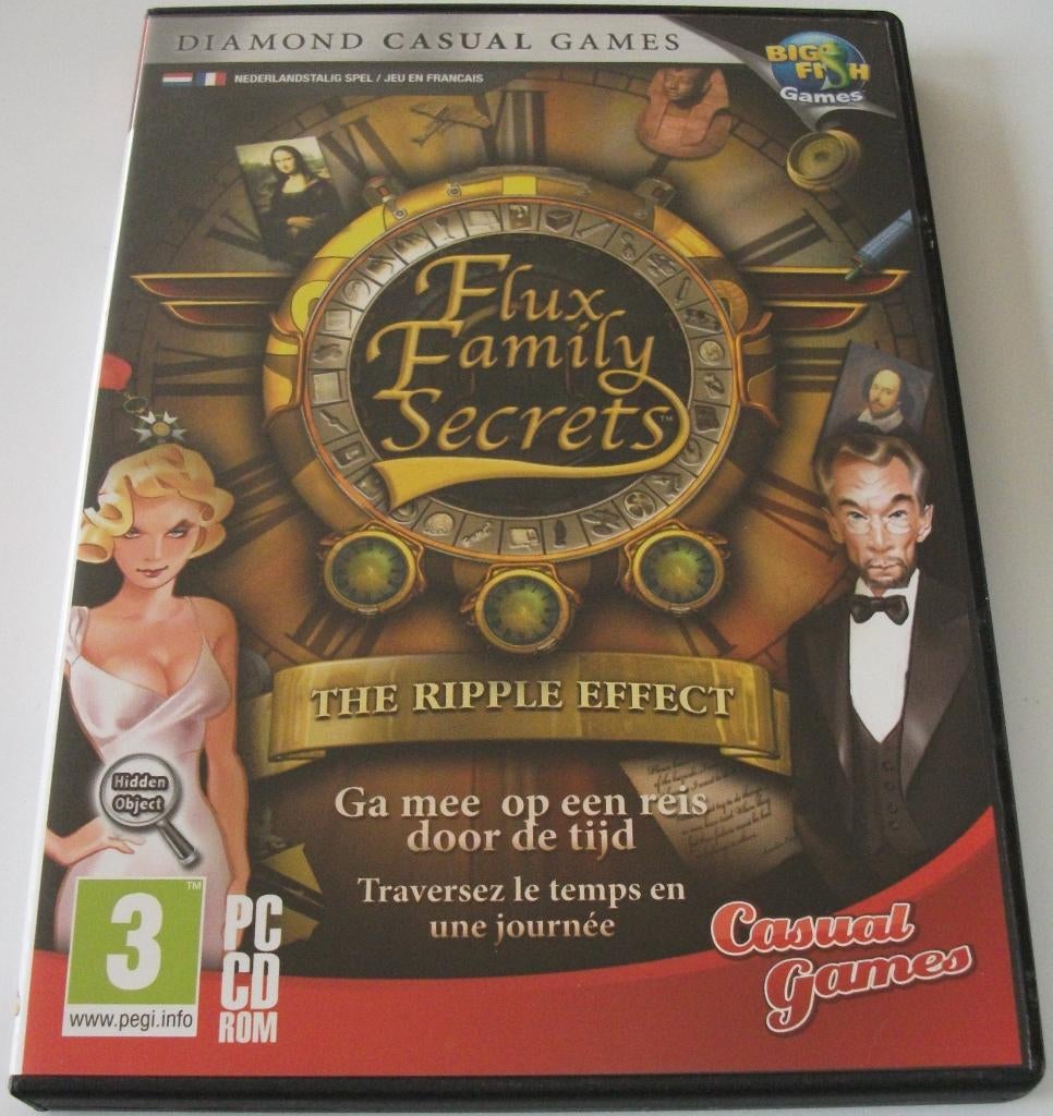 PC Game *** FLUX FAMILY SECRET *** The Ripple Effect, Puzzel en Educatief, 1 speler, Ophalen of Verzenden, Zo goed als nieuw