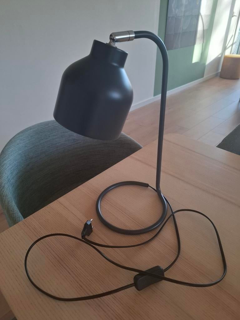 Tafellamp of bureaulamp antraciet, Ophalen, Zo goed als nieuw, Metaal, Minder dan 50 cm