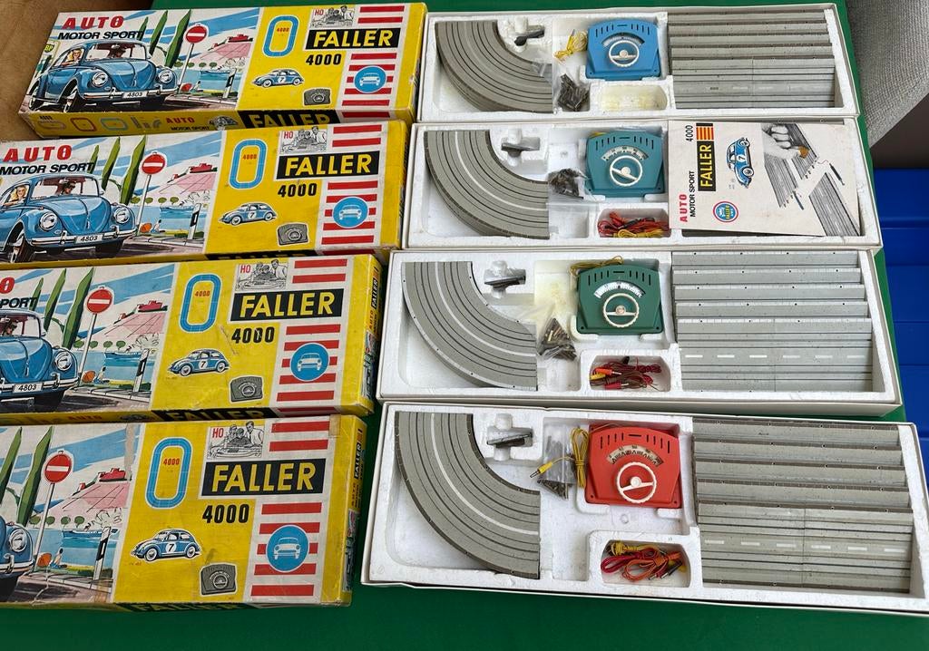 4x Faller AMS 4000 Kever in originele wagendoos, Overige merken, Gebruikt, 1:50 of kleiner, Auto