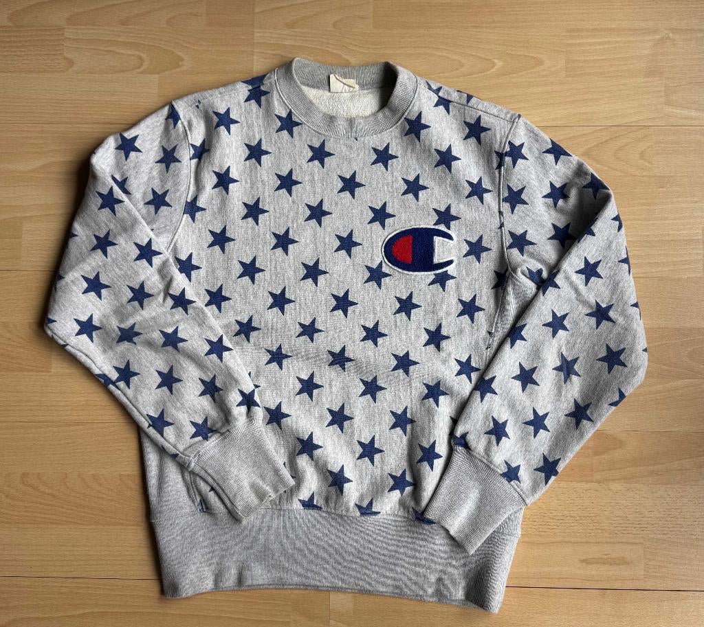 Champion star sweater | L, Kleding | Heren, Truien en Vesten, Maat 52/54 (L), Champion, Ophalen of Verzenden, Grijs