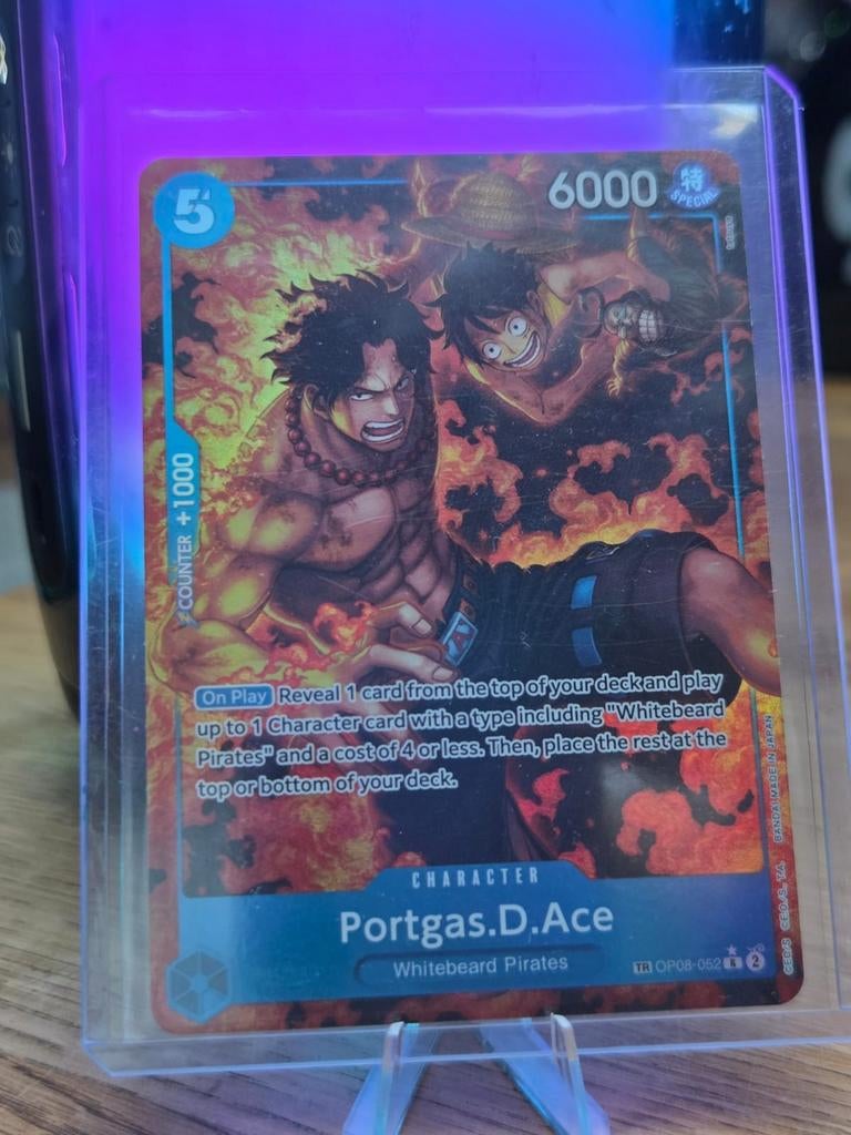 One Piece TCG Ace treasure rare, Ophalen of Verzenden, Nieuw