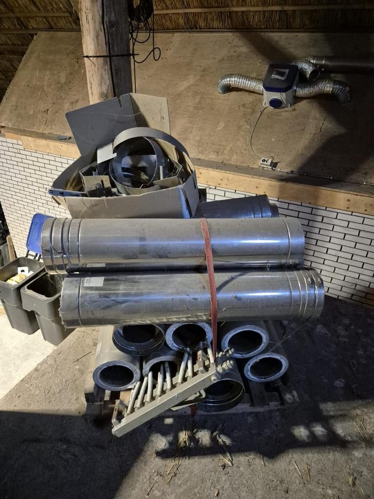 Isoduct, Ophalen, Zo goed als nieuw, Hout, Houtkachel