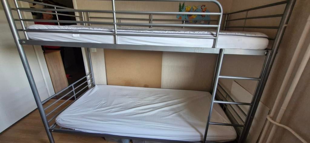 Stapelbed ikea, zo goed als nieuw, incl. 2 lattenbodems, Ophalen, 90 cm, Eenpersoons, Zo goed als nieuw
