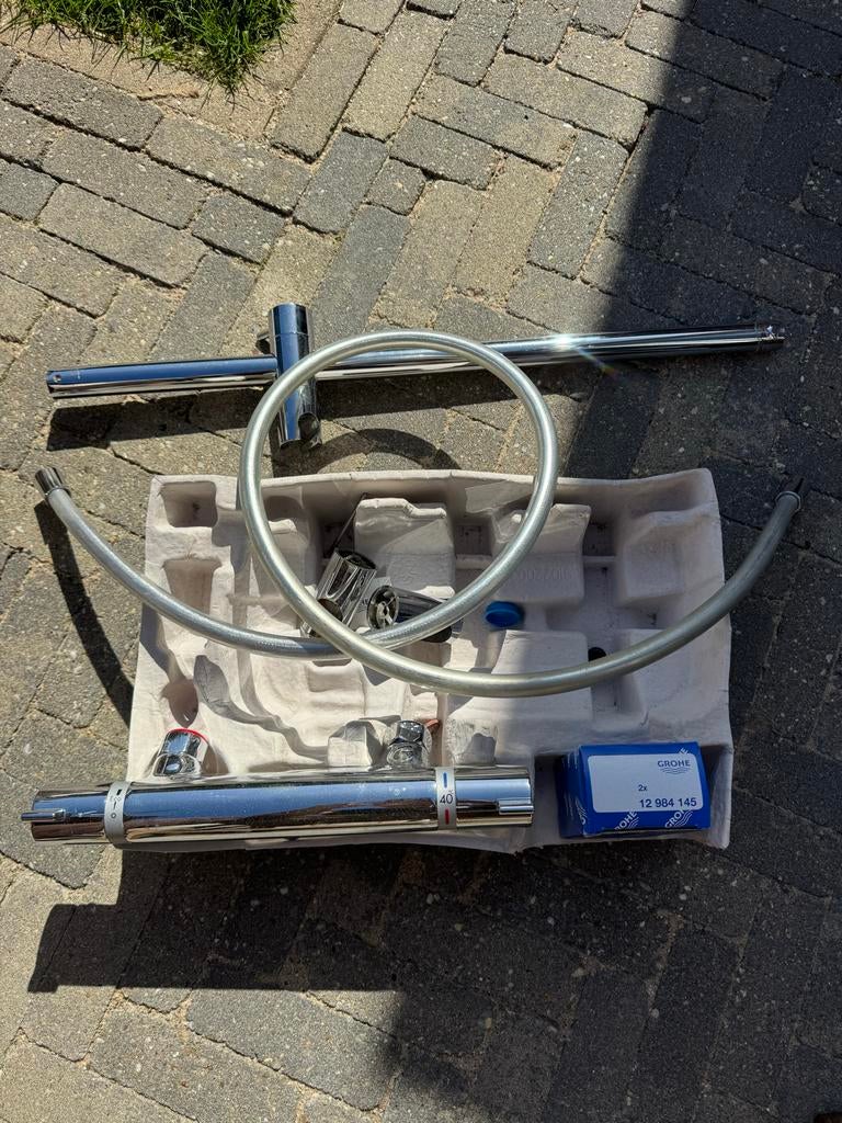 Hansgrohe kraan inclusief glijstang, Ophalen, Gebruikt, Chroom, Douche