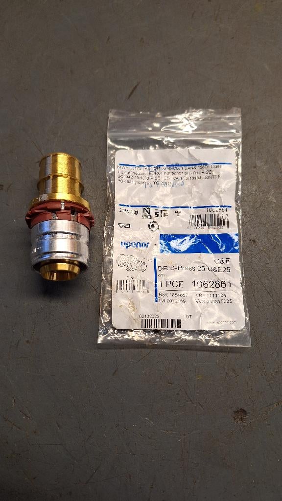 Partij Uponor Overgangskoppelingen S-Press koppeling NIEUW!, ., Nieuw, Ophalen of Verzenden, .
