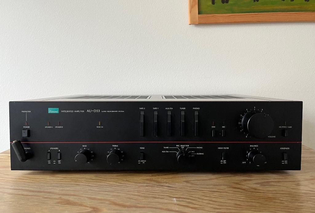 Sansui AU-D33 versterker, Gebruikt, 120 watt of meer, Stereo, Ophalen