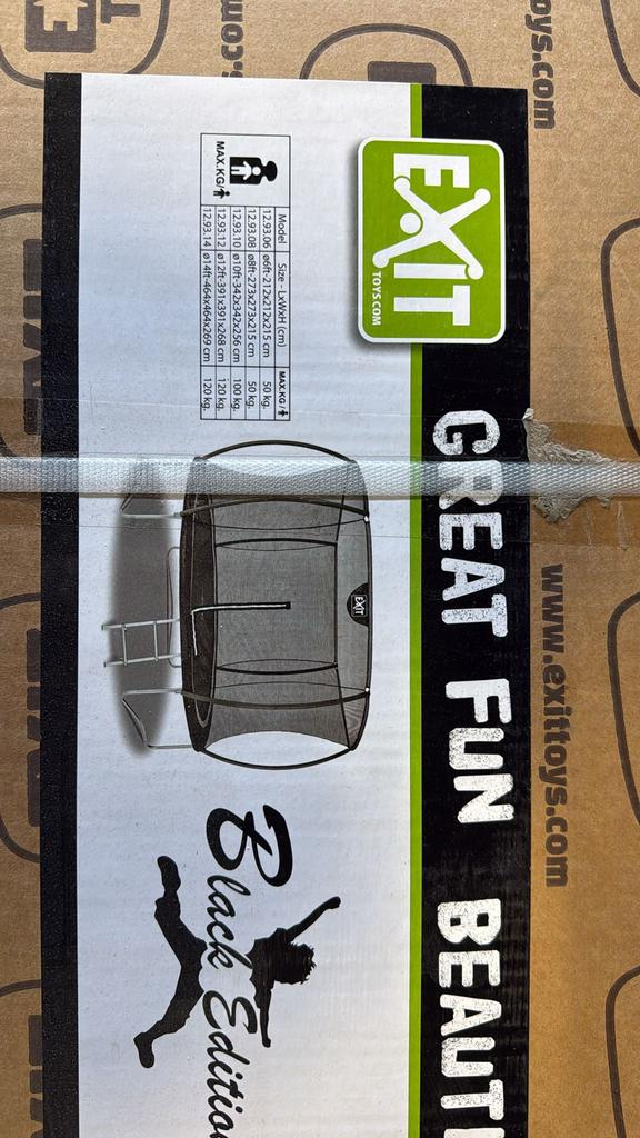 EXIT Black Edition trampoline ø305cm - Nieuw in doos, Ophalen of Verzenden, Nieuw