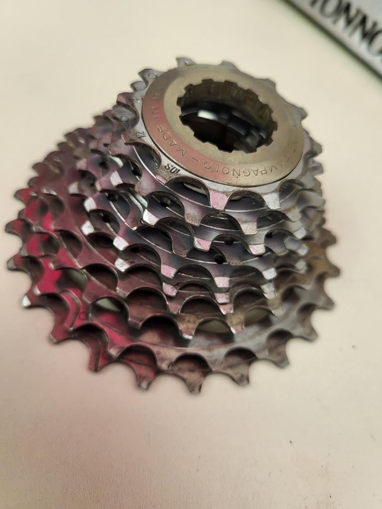 Campagnolo Record cassette 10 speed titanium, Gebruikt, Campagnolo, Ophalen of Verzenden, Campagnolo