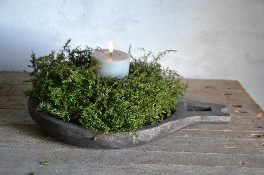 Houten schaal met handvat, Huis en Inrichting, Woonaccessoires | Overige, Ophalen of Verzenden