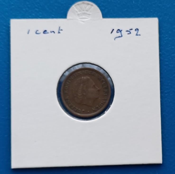 Nederland 1 cent 1952 - Julianana, Postzegels en Munten, Munten | Nederland, Verzenden, Koningin Juliana, 1 cent, Losse munt
