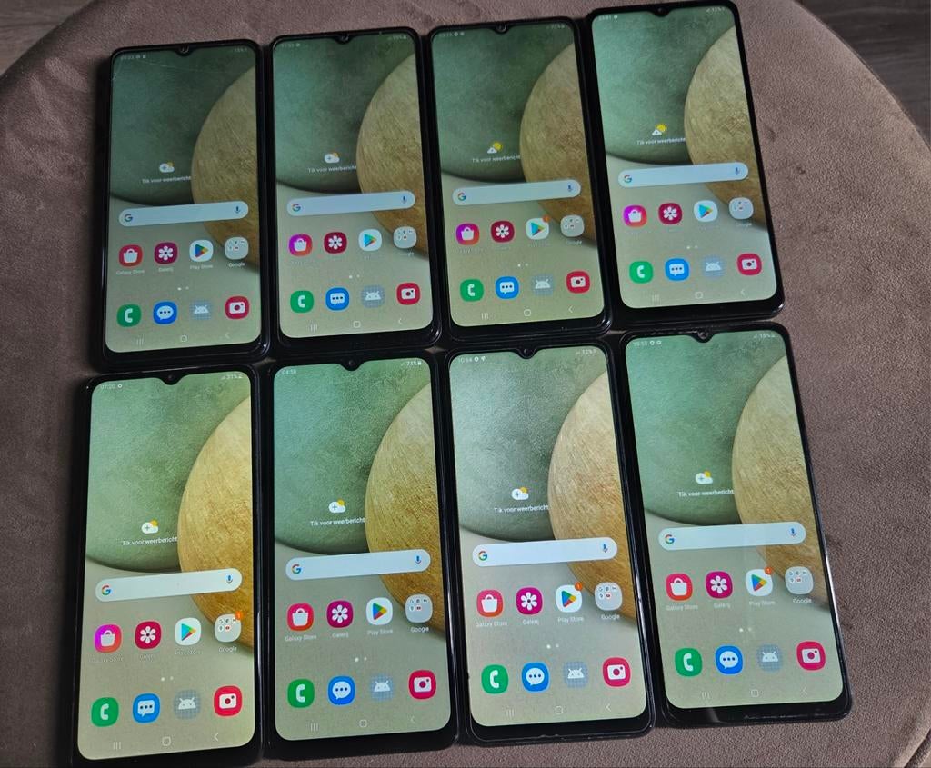 AANGEBODEN PARTIJ VAN 8 STUKS SAMSUNG A12 128GB, Telecommunicatie, Mobiele telefoons | Samsung, Gebruikt, Zwart, Ophalen of Verzenden
