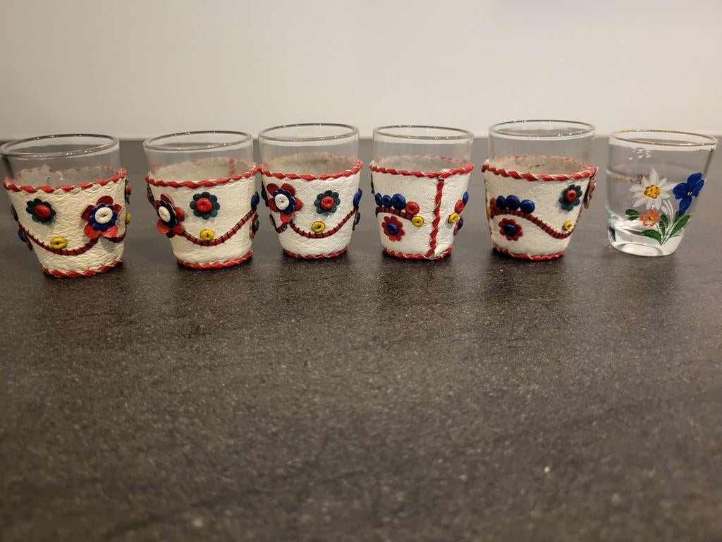 Shotglaasjes, Verzamelen, Ophalen of Verzenden, Gebruikt, Borrel- of Shotglas