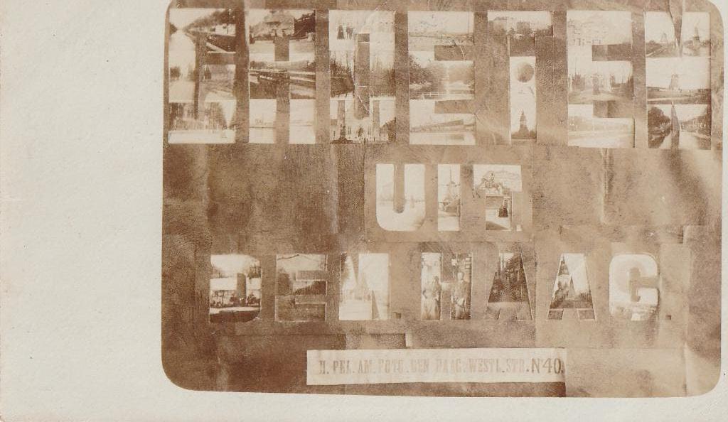 DEN HAAG GROET UIT FOTOGRAAF H PEL 1903 nr Zaandam nr 025, Verzenden, Voor 1920, Gelopen, Zuid-Holland