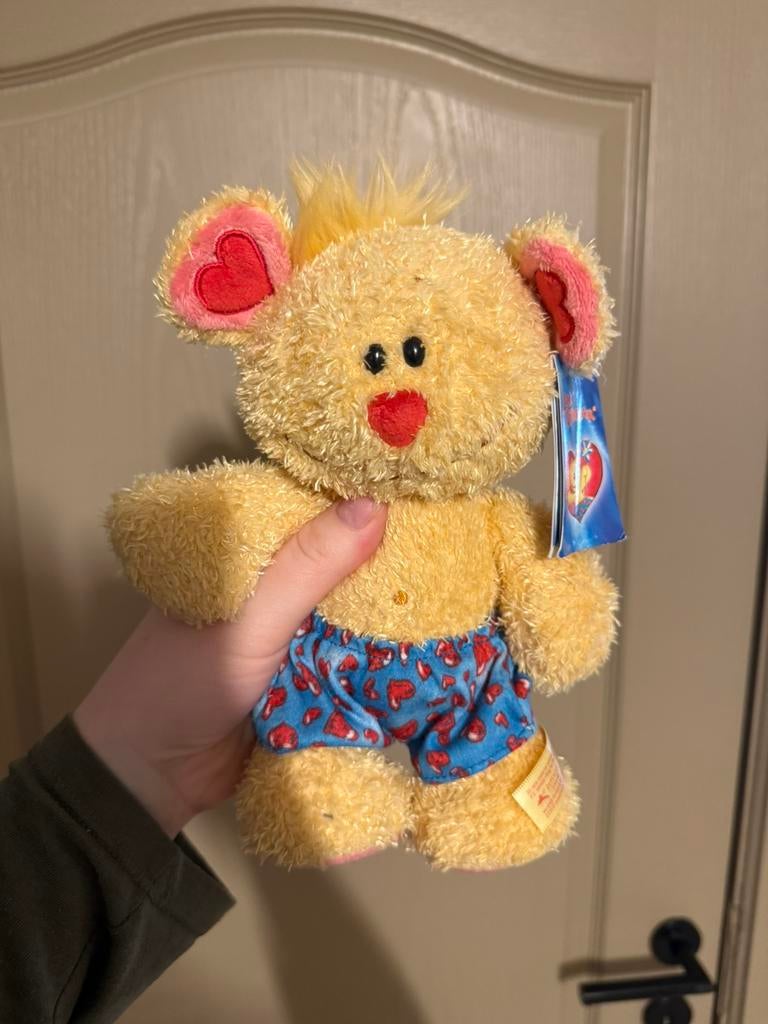 Lolli lovebear diddl knuffel vintage zeldzaam met kaartje, Ophalen of Verzenden, Nieuw, Knuffel