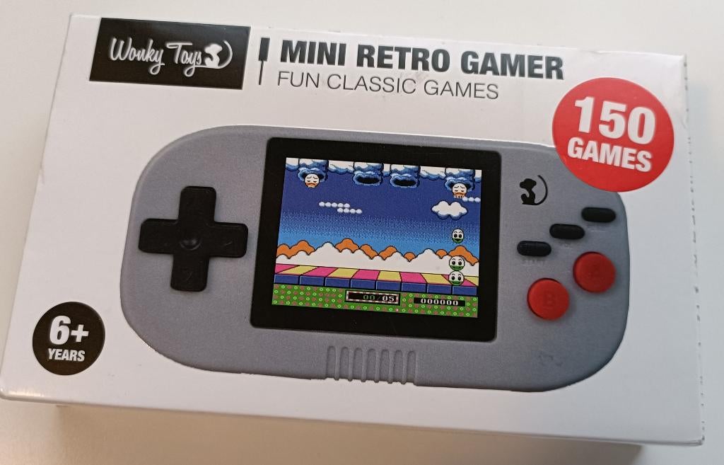 Handheld LCD Mini Retro Gamer Fun Classic Games van Wonky, Spelcomputers en Games, 1 speler, Ophalen of Verzenden, Nieuw, Vanaf 3 jaar