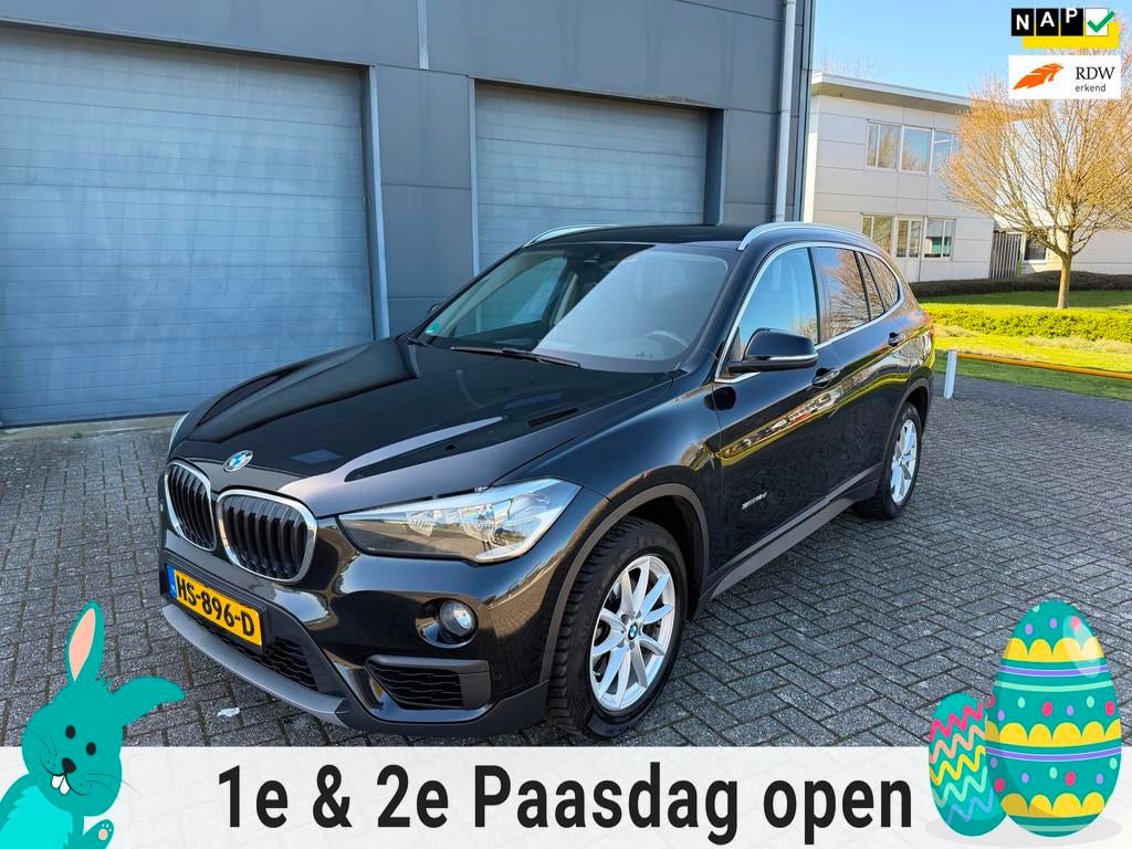 BMW X1 SDrive18d Corporate Lease Essential 2015, Stof, 4 cilinders, 150 pk, Zwart