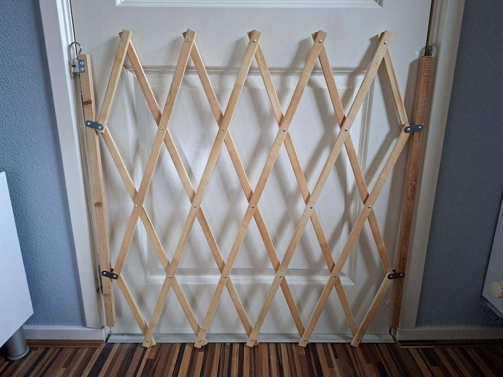 Traphekje / vouwhekje / hondenhekje / harmonica hekje, Ophalen of Verzenden, Gebruikt, 75 tot 110 cm, 65 tot 100 cm