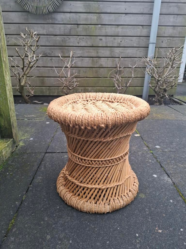 Krukje van bamboo met riet te koop., Huis en Inrichting, Ophalen, Gebruikt