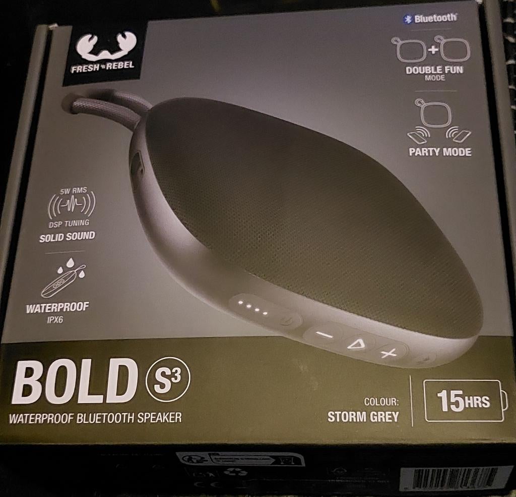 Fresh 'n Rebel Bold S3 Waterproof Bluetooth Speaker, Overige merken, Overige typen, Nieuw, Ophalen of Verzenden